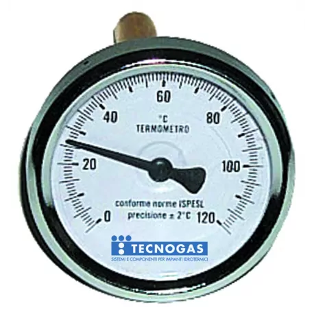 Termometro bimetallico ad immersione ø100 GAMBO 100 0°/120° 00000R02911