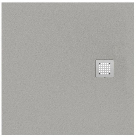 ULTRA FLAT S piatto doccia quadrato 100 cm ultrasottile, colore grigio cemento finitura opaco effetto pietra K8216FS