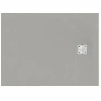 ULTRA FLAT S piatto doccia rettangolare L.140 P.90 cm ultrasottile, colore grigio cemento finitura opaco effetto pietra K8256...