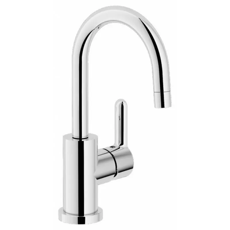 ABC Miscelatore rubinetto monocomando lavabo con bocca girevole, cromato AB87338/2CR - Per lavabi