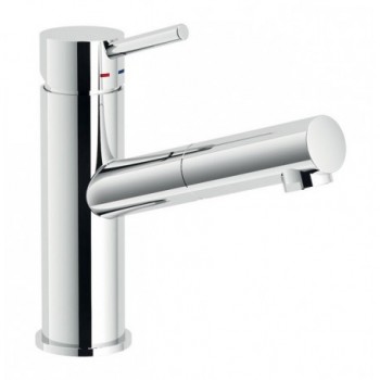 LIVE Miscelatore rubinetto monocomando lavabo + Doccetta estraibile Cromato LV00118/40CR - Per lavabi