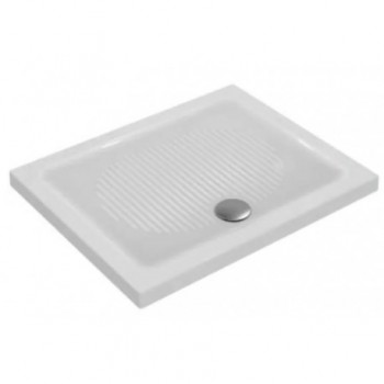Ideal Standard CONNECT piatto doccia rettangolare L.100 P.80 cm, per installazione sopra o filo pavimento, colore bianco T267...