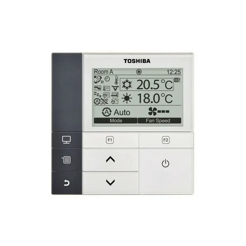 Toshiba Comando a filo completo con doppio set-point, timer settimanale, display retroilluminato e menu navigabile RBC-AMS55E...