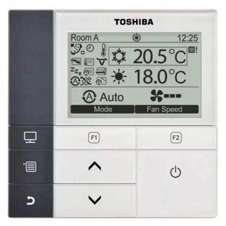 Toshiba Comando a filo completo con doppio set-point, timer settimanale, display retroilluminato e menu navigabile RBC-AMS55E-EN
