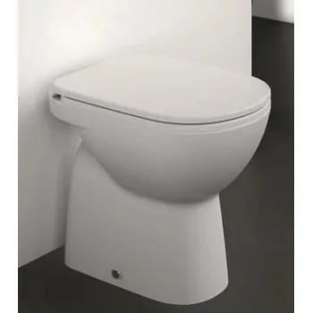 Ideal Standard I.LIFE A sedile per vasi a terra staccati da parete, cerniera in metallo, con discesa rallentata, colore bianc...