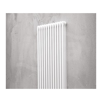 Radiatore tubolare multicolonna bianco 15 elementi 3 colonne H 600 mm 0Q0030600150000 - Rad. tubolari in acc. 3 colonne