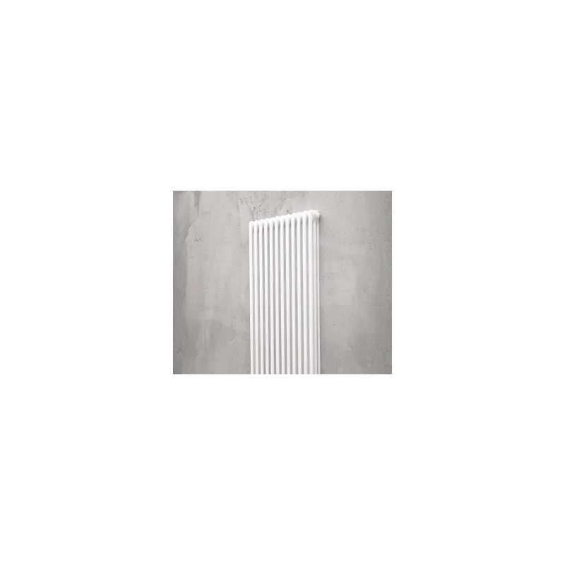 Radiatore tubolare multicolonna bianco con tappi 3/600 17elementi Conf 1 0Q0030600170010 - Rad. tubolari in acc. 3 colonne