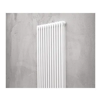 Radiatore tubolare multicolonna bianco con tappi 3/750 14 elementi 3 colonne 0Q0030750140000 - Rad. tubolari in acc. 3 colonne