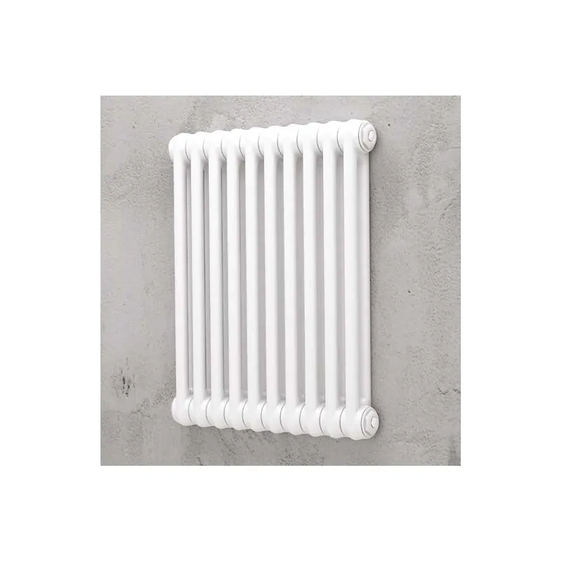 Radiatore tubolare multicolonna bianco con tappi 2/500 15elementi Conf 3 0Q0020500150030 - Rad. tubolari in acc. 2 colonne
