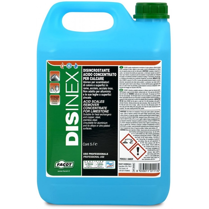 DISINEX VIRAGGIO Disincrostante a base acida. Tanica 5lt DIXK005 - Additivi / Solventi/Vernici