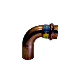UNICO-FBQ COPPER 90° F-M 22 RKP001V222200 - A pressare in rame/bronzo per gas