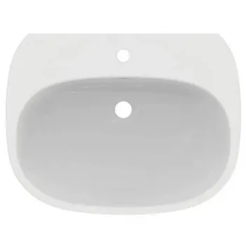 Ideal Standard TESI lavabo L.65 cm, monoforo, con troppopieno, colore bianco T443301 - Lavabi e colonne