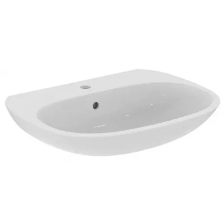 Ideal Standard TESI lavabo L.65 cm, monoforo, con troppopieno, colore bianco T443301
