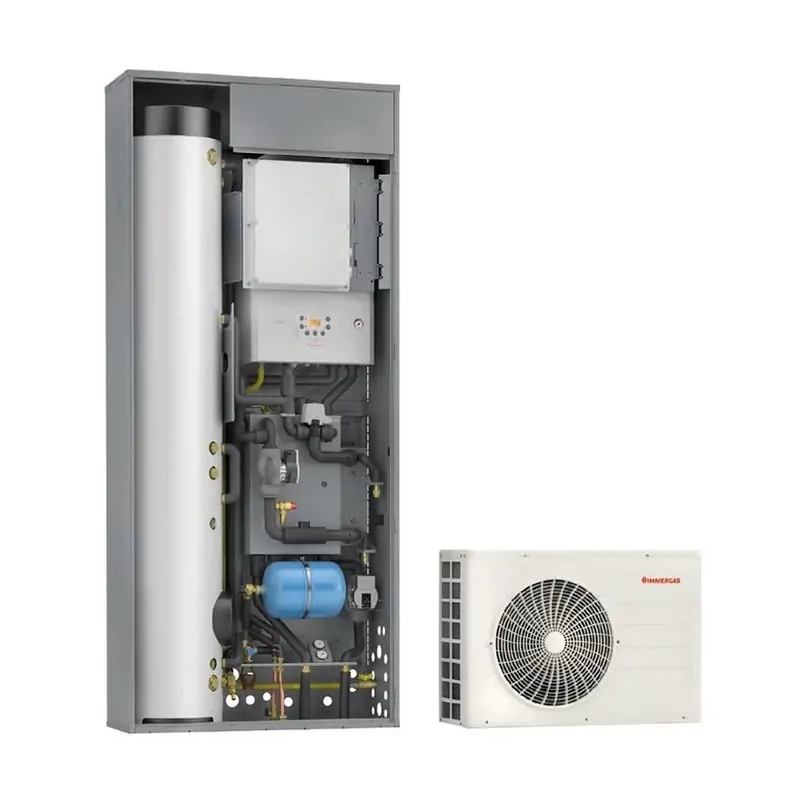 Immergas TRIO PACK HYBRID 9 R32 Pompa di calore ibrida da incasso o da interno 3.031711 - Sistemi Ibridi