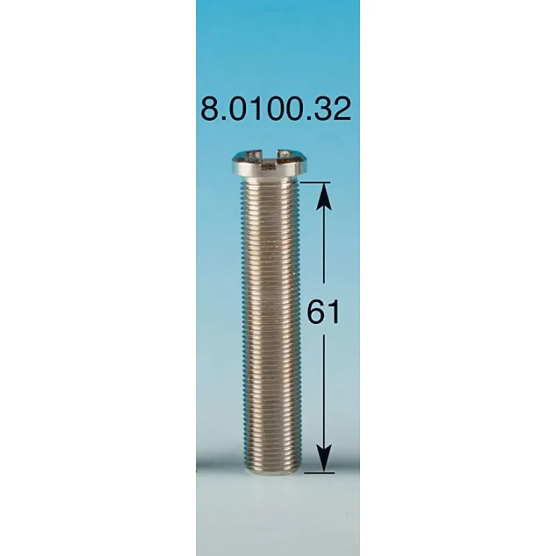 Vite a taglio moneta in inox DN 15 X 61/64.7 mm per serraggio pilette tipo BASKET 8.0100.32 - Accessori in ottone